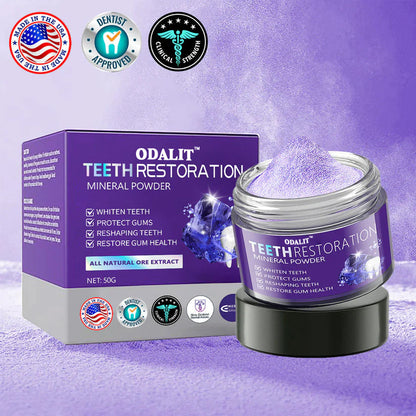 ODALIT™ TeethRestoration Mineral Powder🦷Obtain American Dental Association (ADA) Certification (Treats periodontitis and mouth ulcers, prevents tooth loss, and repairs gum recession） 