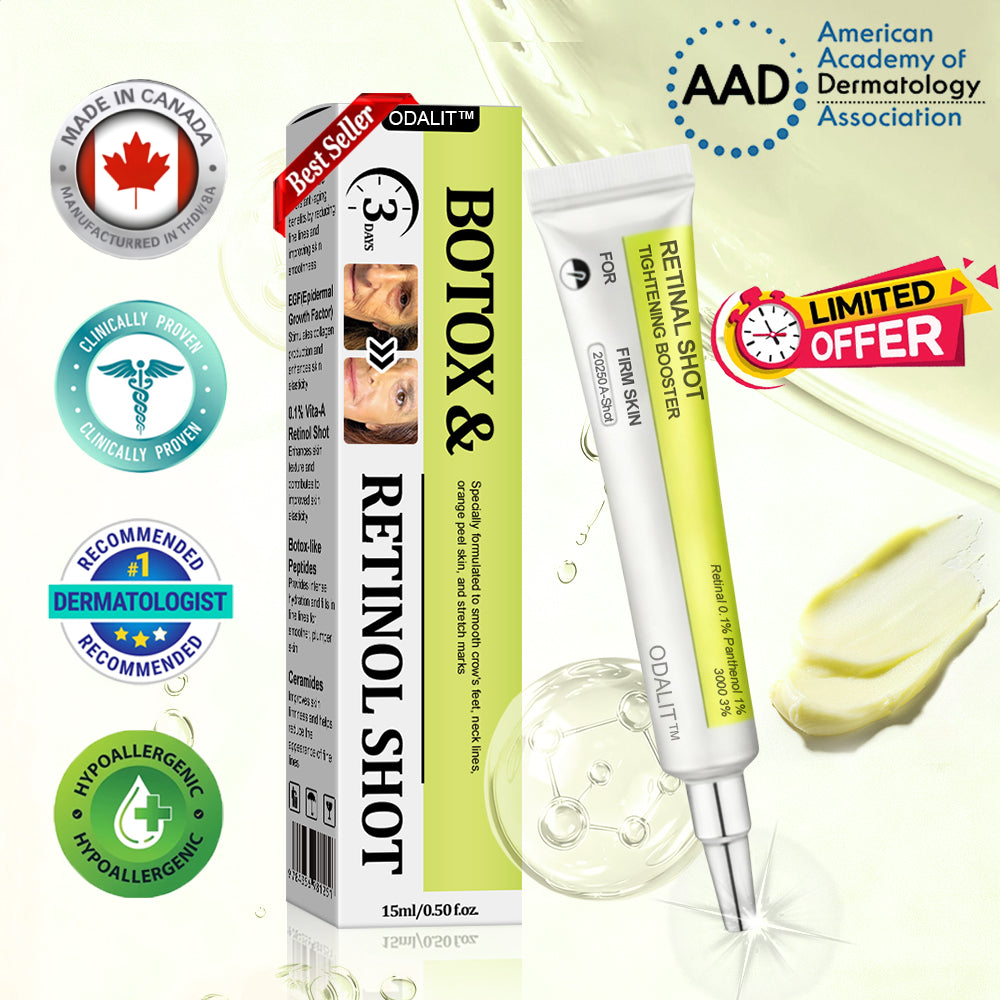 ‼️Last ​​Day Promotion 70% OFF‼️ODALIT™ VitaBotox Firming Elixir | Reduces Marionette Lines, Nasolabial Folds, Deep Wrinkles &amp; Loss of Firmness | Targets Age Spots &amp; Uneven Skin Tone | Dermatologically Tested &amp; Made in CAN